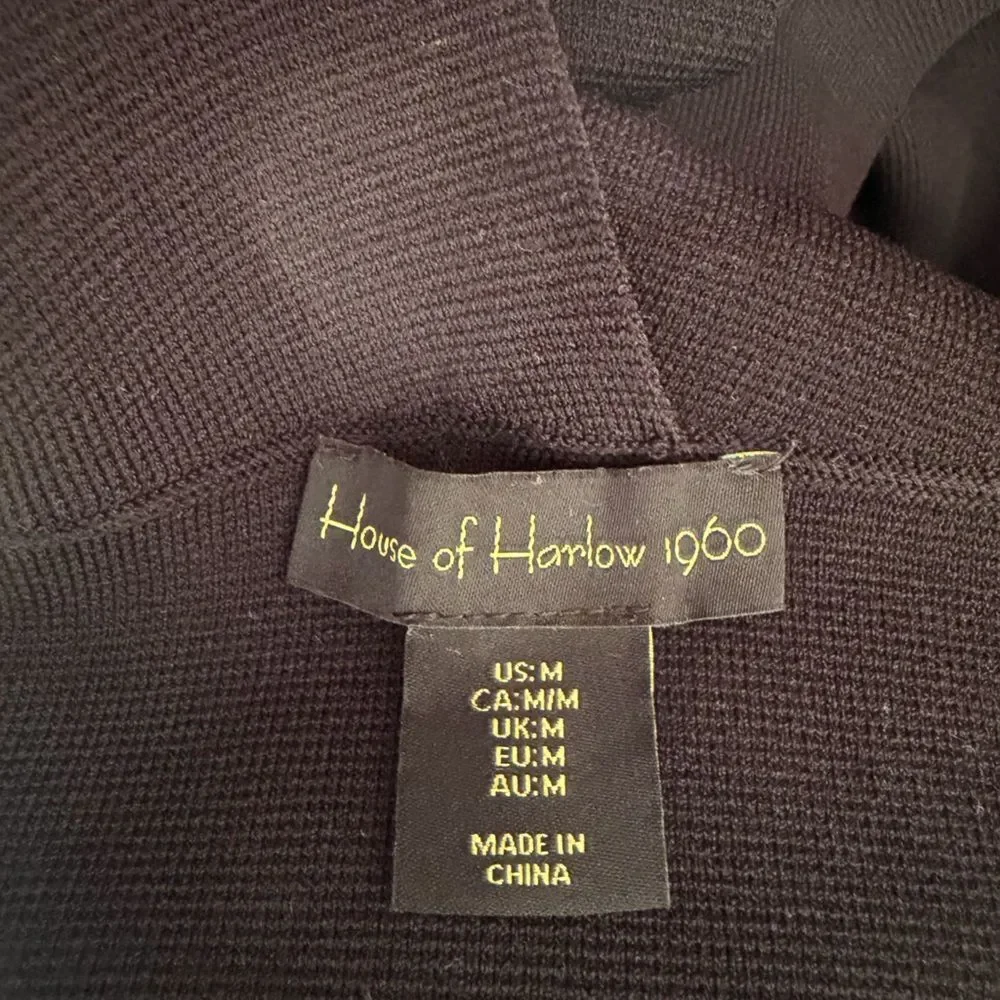 House of Harlow 1960 Black Midi Dress